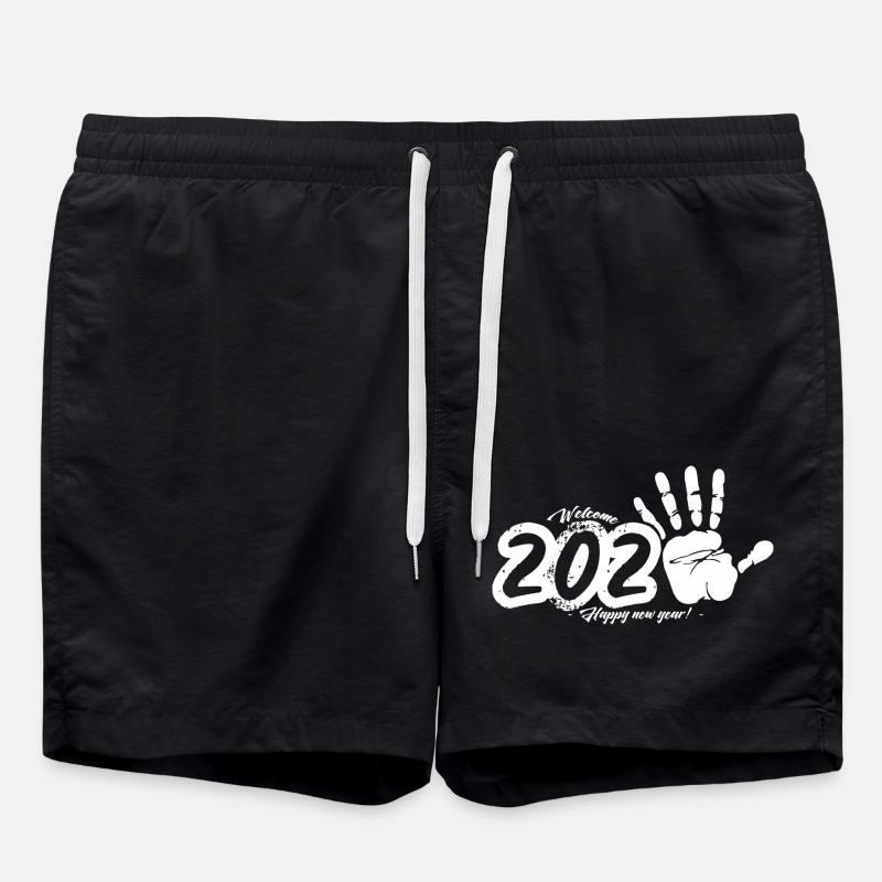 Willkommen 2025 - Badeshorts - Schwarz
