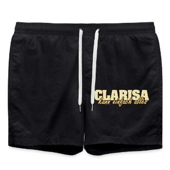 Mme Clarisa - Short de bain - noir - Devant - AI Model Male 185 light (185cm)