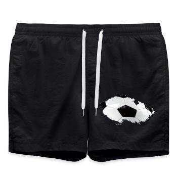 Czech Republic Map Frames Real Football - Swim Trunks - black - Front - AI Model Male 185 light (185cm)