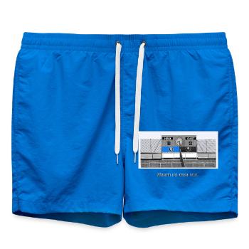 Giesing // Illustration - Swim Trunks - cobalt blue - Front