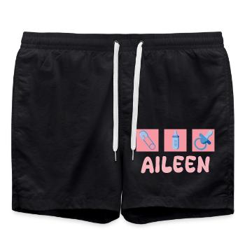Sucette Aileen - Short de bain - noir - Devant - AI Model Male 185 light (185cm)