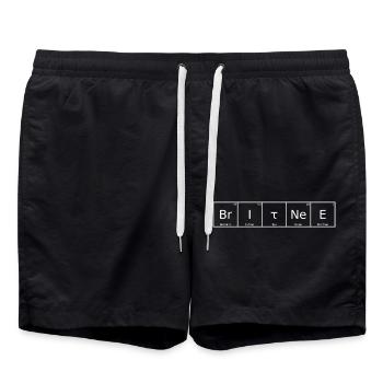 Britnee Name Vorname Chemie Periodensystem Element - Badeshorts - Schwarz - Vorne - AI Model Male 185 light (185cm)