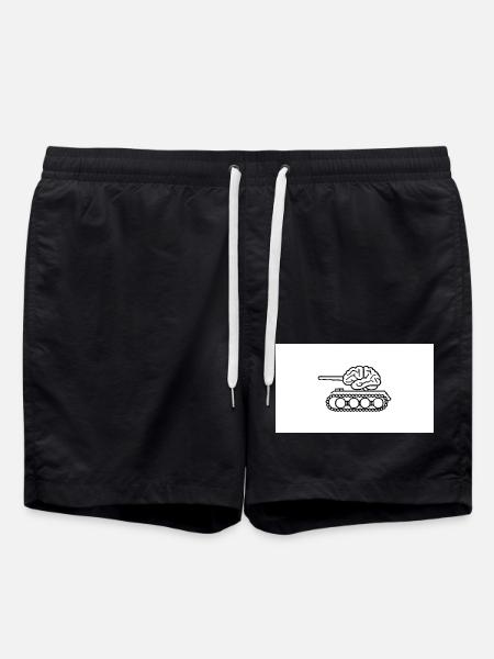 Denkpanzer - Badeshorts - Schwarz