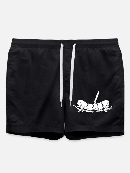Frites currywurst - Short de bain - noir