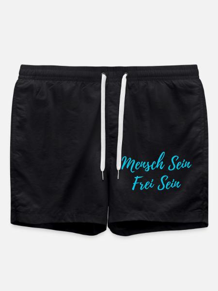 Mensch Sein - Badeshorts - Schwarz