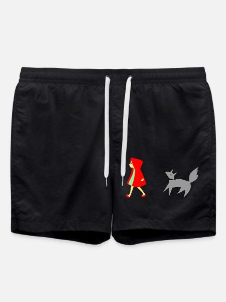 Le Petit Chaperon Rouge et le Loup - Short de bain - noir