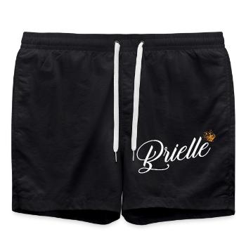 Brielle Custom Name for Women Kids Toddlers - - Swim Trunks - black - Front - AI Model Male 185 light (185cm)