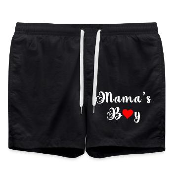 Mama's boy - Swim Trunks - black - Front - AI Model Male 185 light (185cm)
