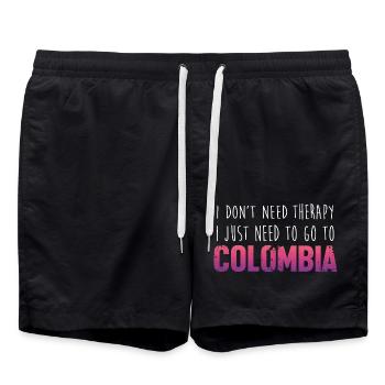 Colombie - Short de bain - noir - Devant - AI Model Male 185 light (185cm)