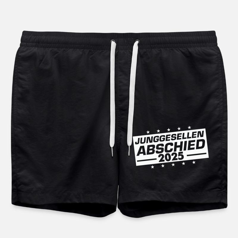 junggesellenabschied jga 2025 - Badeshorts - Schwarz