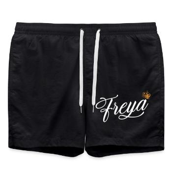 Freya Custom Name for Women Kids Toddlers - Freya - Swim Trunks - black - Front - AI Model Male 185 light (185cm)