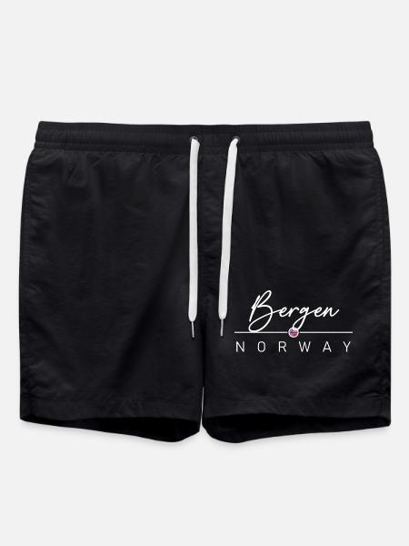 Norvège - Bergen - Norvège - Norvège - Short de bain - noir