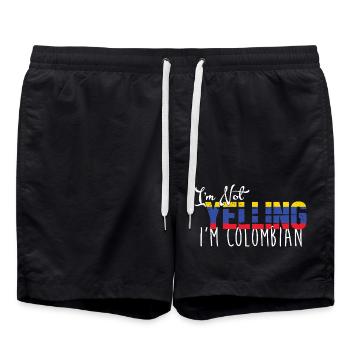Colombie - Short de bain - noir - Devant - AI Model Male 185 light (185cm)