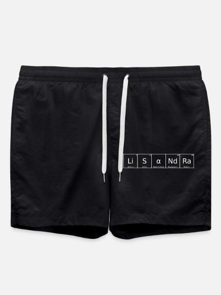 Lisandra Name Vorname Chemie Periodensystem - Badeshorts - Schwarz