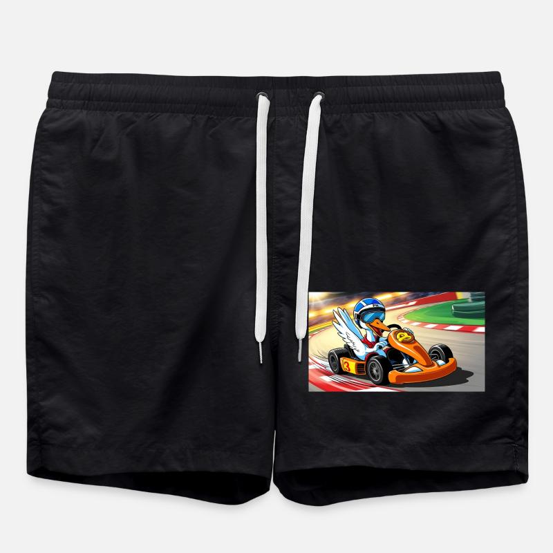 Stork Kart - Swim Trunks - black