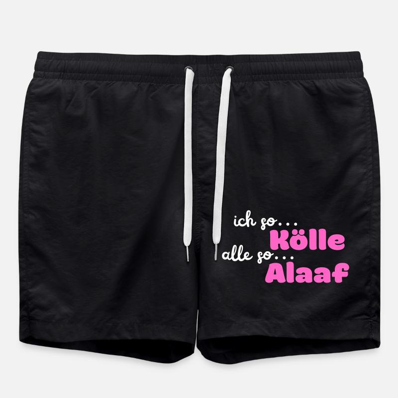 Kölle Alaaf II - Badeshorts - Schwarz