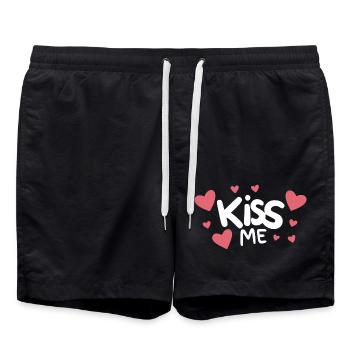 Embrasse-moi - Short de bain - noir - Devant - AI Model Male 185 light (185cm)
