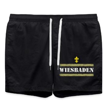 Wiesbaden 2 - Short de bain - noir - Devant - AI Model Male 185 light (185cm)