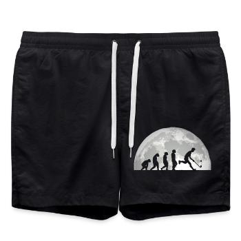 Feldhockeyspieler Evolution Feldhockey - Badeshorts - Schwarz - Vorne - AI Model Male 185 light (185cm)