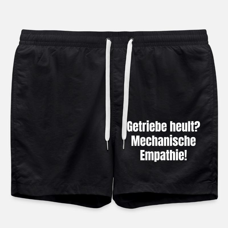 Getriebe heult? Mechanische Empathie! - Badeshorts - Schwarz