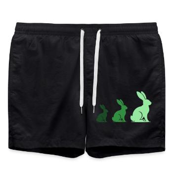 Lapin Lapin 3 - Short de bain - noir - Devant - AI Model Male 185 light (185cm)