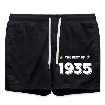 Das Beste von 1935 - Badeshorts - Schwarz - Vorne - AI Model Male 185 light (185cm)