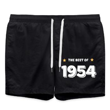 Das Beste von 1954 - Badeshorts - Schwarz - Vorne - AI Model Male 185 light (185cm)