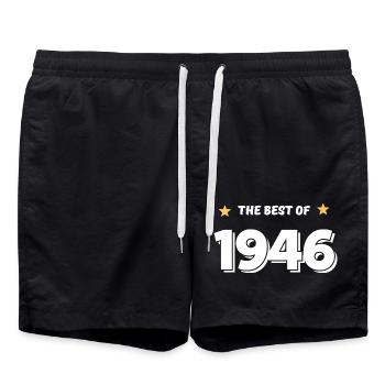 Best of 1946 - Swim Trunks - black - Front - AI Model Male 185 light (185cm)