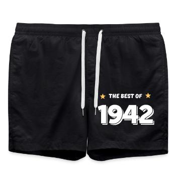 Das Beste von 1942 - Badeshorts - Schwarz - Vorne - AI Model Male 185 light (185cm)