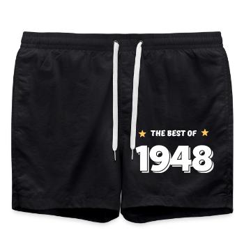 Best of 1948 - Swim Trunks - black - Front - AI Model Male 185 light (185cm)