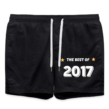 Das Beste aus 2017 - Badeshorts - Schwarz - Vorne - AI Model Male 185 light (185cm)