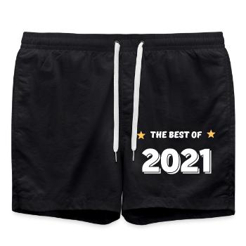 Das Beste aus 2021 - Badeshorts - Schwarz - Vorne - AI Model Male 185 light (185cm)