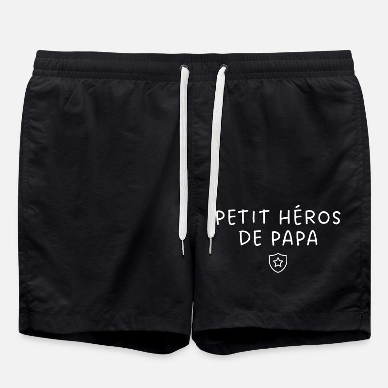 Petit héros de papa - Short de bain - noir