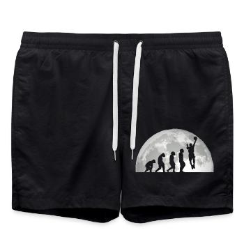 Joueurs de basket-ball Evolution Basketball - Short de bain - noir - Devant - AI Model Male 185 light (185cm)