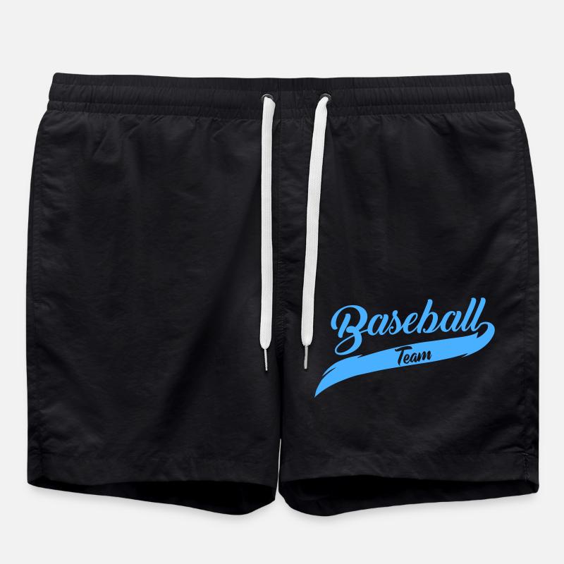 baseball team - Badeshorts - Schwarz