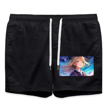 SWS GIRL - Swim Trunks - black - Front - AI Model Male 185 light (185cm)