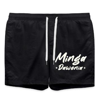 Minga Spruch wohne in münchen - Badeshorts - Schwarz - Vorne - AI Model Male 185 light (185cm)