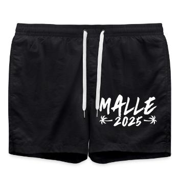 Malle 2025 Palm Tree Holidays - Swim Trunks - black - Front - AI Model Male 185 light (185cm)