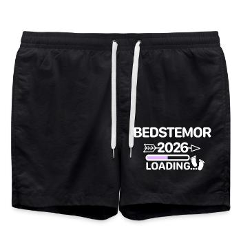 Bedstemor 2026 Danois - Short de bain - noir - Devant - AI Model Male 185 light (185cm)