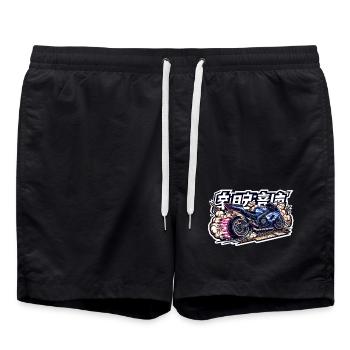 JDM Supersport Bike - Badeshorts - Schwarz - Vorne - AI Model Male 185 light (185cm)