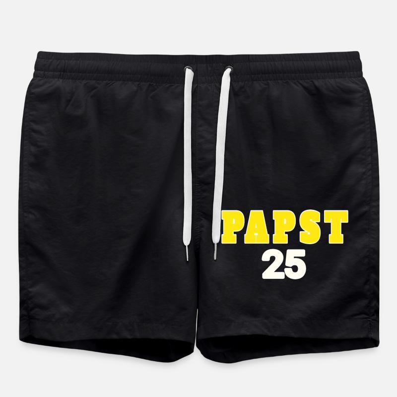 papst 25 - Badeshorts - Schwarz
