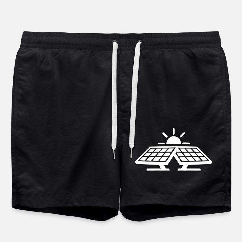 Solar Strom PV Anlage - Badeshorts - Schwarz