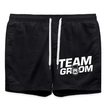 Équipe Groom Monkey Drôle - Short de bain - noir - Devant - AI Model Male 185 light (185cm)