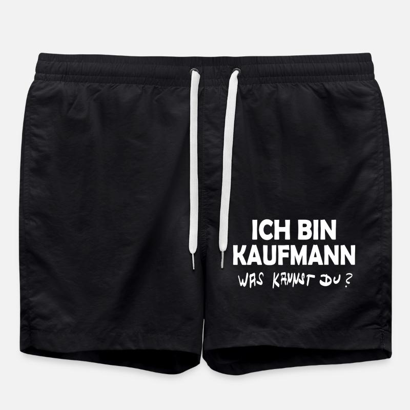 Beruf Kaufmann - Badeshorts - Schwarz