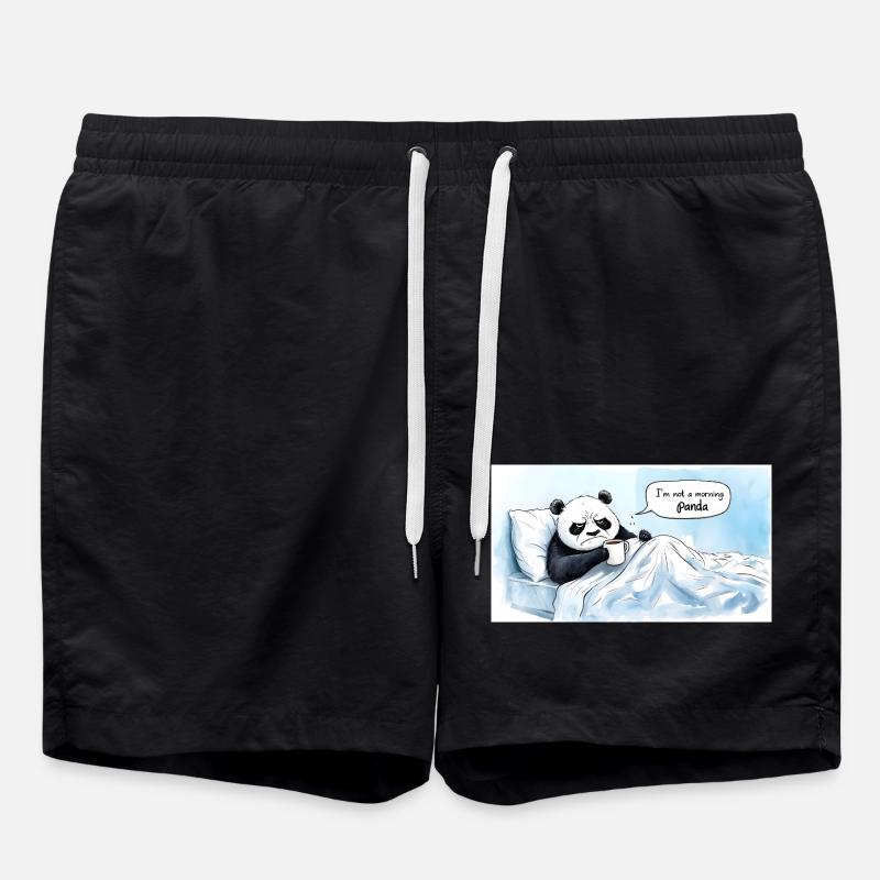 Panda du matin - Short de bain - noir