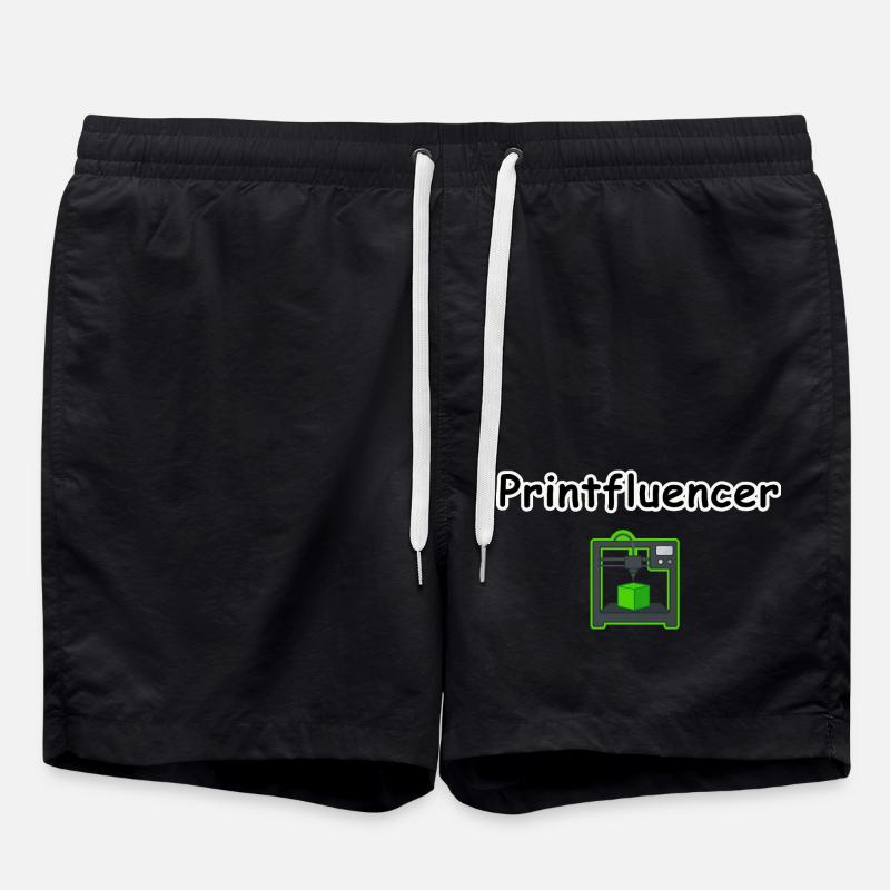 printfluencer 02 - Swim Trunks - black