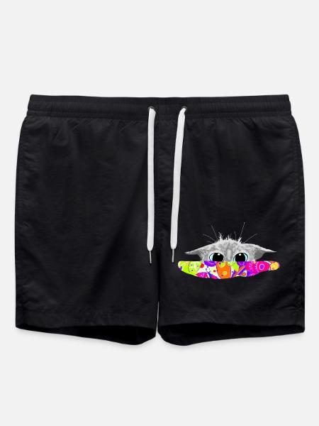 I see you! - Swim Trunks - black