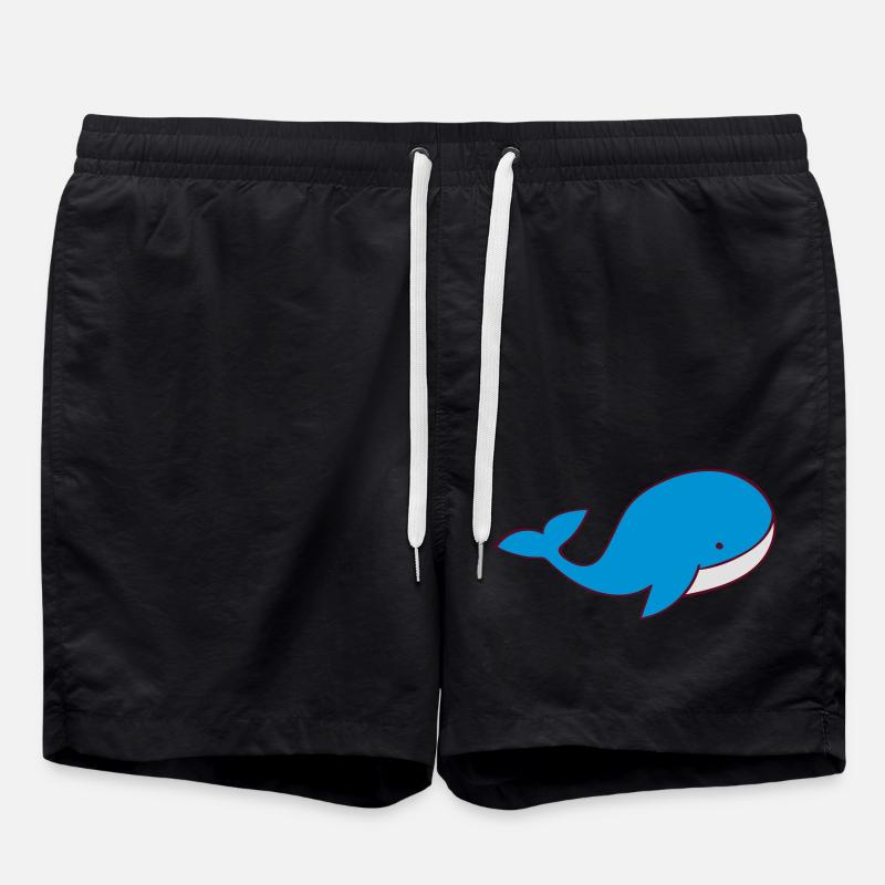 Wale - Badeshorts - Schwarz