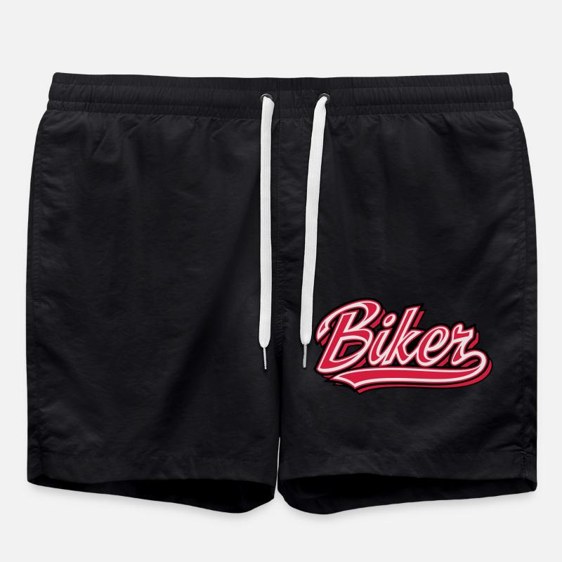 biker - Swim Trunks - black