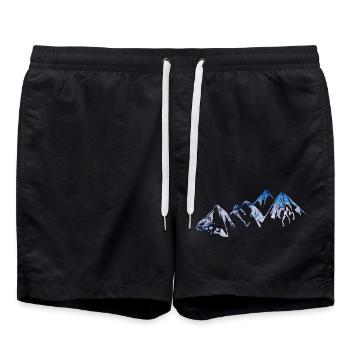 snowscape - Short de bain - noir - Devant - AI Model Male 185 light (185cm)
